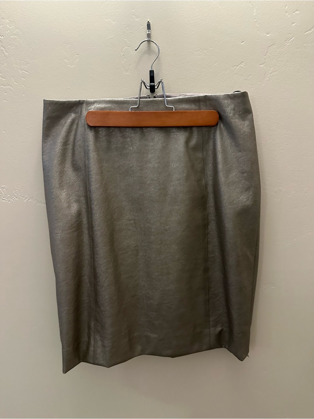 Etcetera Metallic Charcoal Pencil Skirt